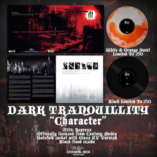 DARK TRANQUILLITY -Character LP Gatefold white orange swirl