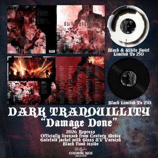 DARK TRANQUILLITY - Damage done Gatefold LP white black swirl